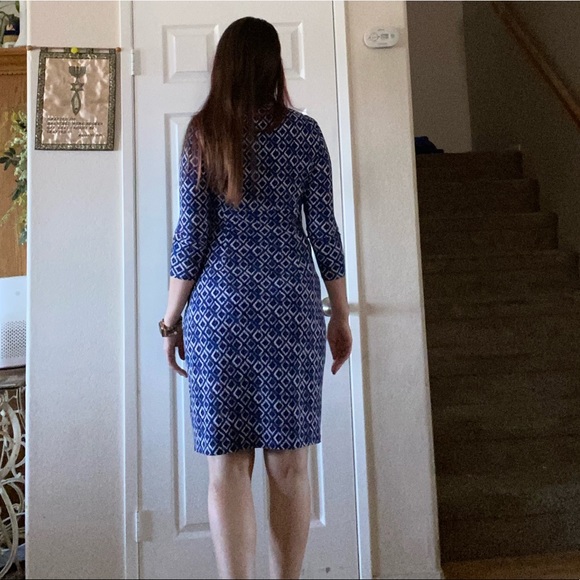 Ralph Lauren fitted dress with diamond pattern - Picture 2 of 4